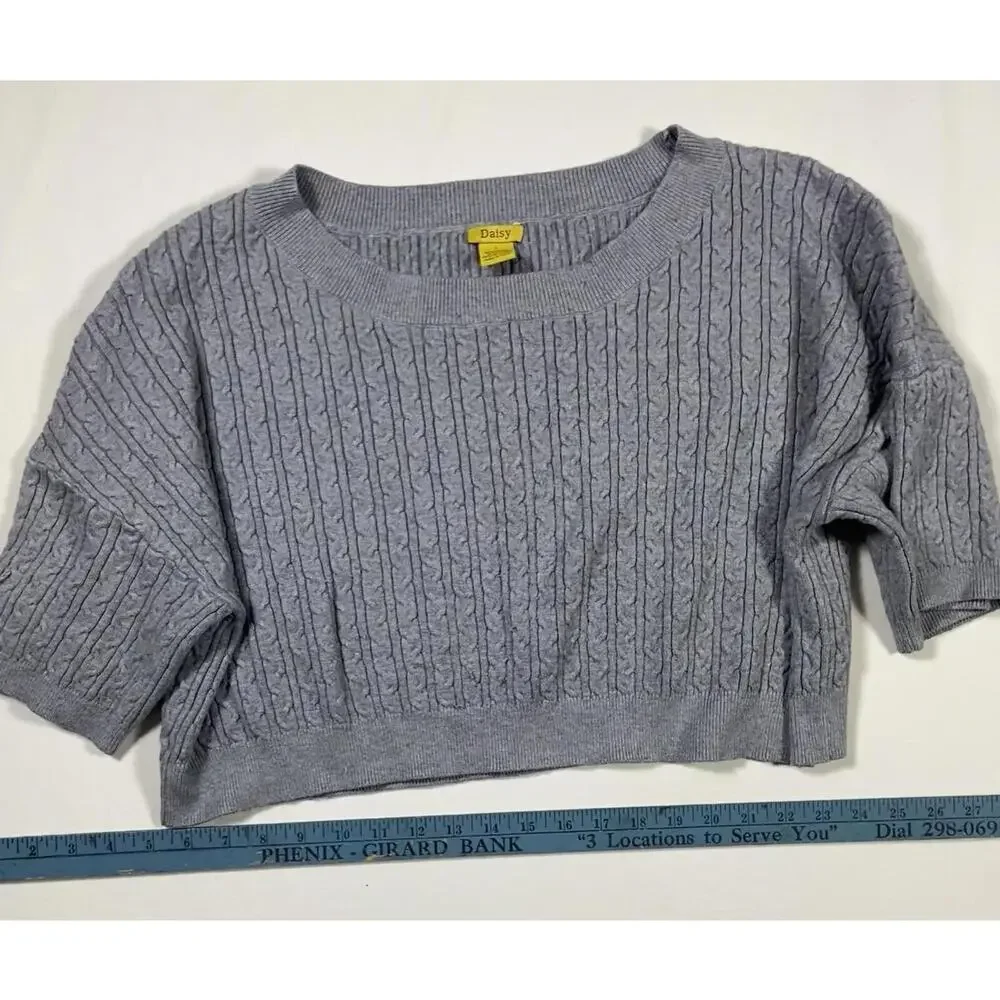 Daisy Short Sleeve Button Up Colorful Striped Shirt XL Sweater L Hoodie M Lot - Picture 15 of 16